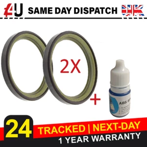 2X Anillo Magnético ABS para Citroen Jumper (06-15) Trasero + Retenedor - Imagen 1 de 4