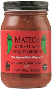 Mateo's Gourmet Hot Salsa - 16 oz (Pack of 6) - Picture 1 of 1