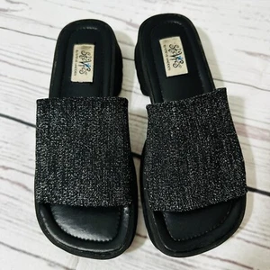 Vintage Y2K Stevies By Steve Madden Slip On Stretch Mules Size 7 - Picture 1 of 8