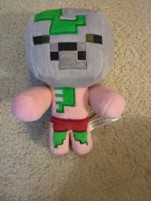 Jinx Mojang Minecraft Happy Explorer Zombie Pigman Plush Stuffed Toy 2017 - Image 1 of 4