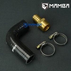 TURBO OIL RETURN HOSE and BRASS BLOCK FITTING for VL RB30, GM CALAIS BT1 HDT R31 - Picture 1 of 4