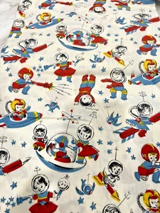 Retro Kids Space Fabric 1.1m x 55cm – Spotlight Exclusive, Atomic Print - Picture 1 of 13