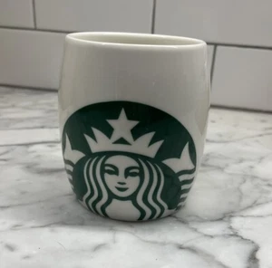Starbucks Coffee Mug White 14 fl oz Cup 2010 Ceramic Barrel Mermaid Siren Logo - Picture 1 of 3