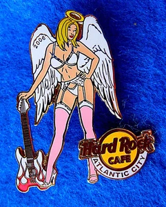 ATLANTIC CITY SEXY ANGEL WINGS BLONDE LINGERIE MODEL GIRL 06 Hard Rock Cafe PIN - Picture 1 of 1