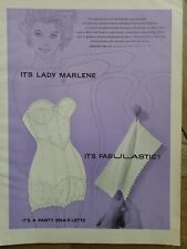 1959 women's lady Marlene panty bra-s'lette bra girdle vintage fashion ad