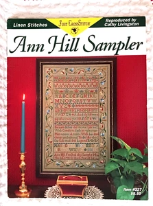 Modello punto croce ANN HILL SAMPLER Just punto croce Cathy Livingston vintage - Foto 1 di 9