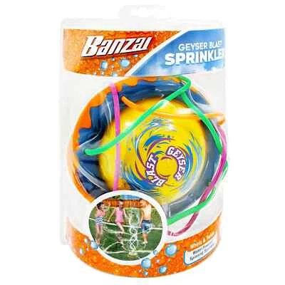New Banzai Geyser Blast Water Sprinkler with Spinning Wiggling Arms for Kids - Image 1 of 4