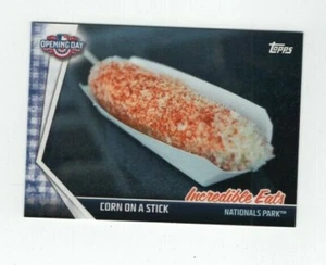 2017 TOPPS OPENING DAY - INCREDIBLE EATS CORN ON A STICK - NATIONALS - Picture 1 of 7