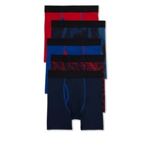 Boys 5 Pack Athletic Works Assorted Colors Boxer Briefs Underwear Sz L (10-12) - Picture 1 of 8