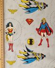 Wonder Woman fabric UK fat quarter 56cm x 50cm approx 100% cotton white material