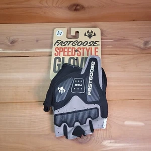 Fast Goose Speed Style Lycra Biker Mountain Biking Cyclist Fingerless Gloves - Picture 1 of 4