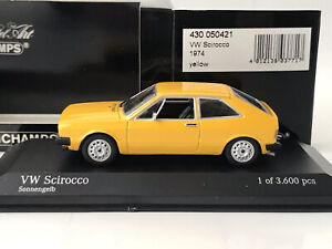 Minichamps 430050421 Volkswagen VW Scirocco I 1974-1981 Yellow Sonnengelb 1:43