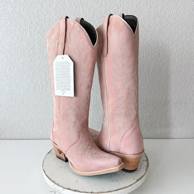 Botas de Vaquero Lane Gallatin para Mujer 6 Rosa Vaquera Western Media Pantorrilla Punta Foto 1 de 4