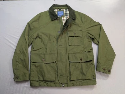 J.CREW Barn Jacket Green Fishing Chore Coat Utility Kinloch Cloth Barbour  - Image 1 of 4