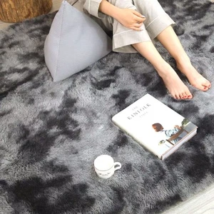 Tie-dye Gradient Velvet Carpet Coffee Table Mat Bed Long Hair Can Be Washed _dy - Picture 1 of 37