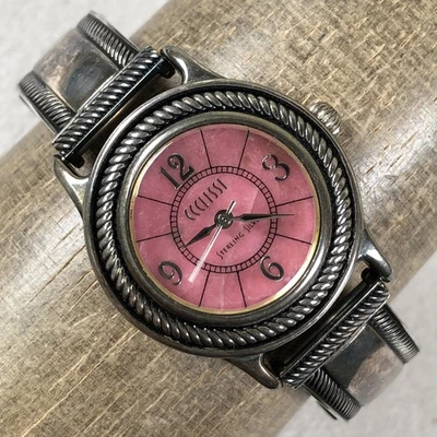 Ecclissi Sterling Silver Women's Watch Japan Quartz 23115 Bracelet 7" Leather - Изображение 1 из 4