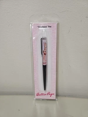 Bolígrafo Bettie Page "Striptease" nunca abierto ¡Extremadamente raro! Foto 1 de 3