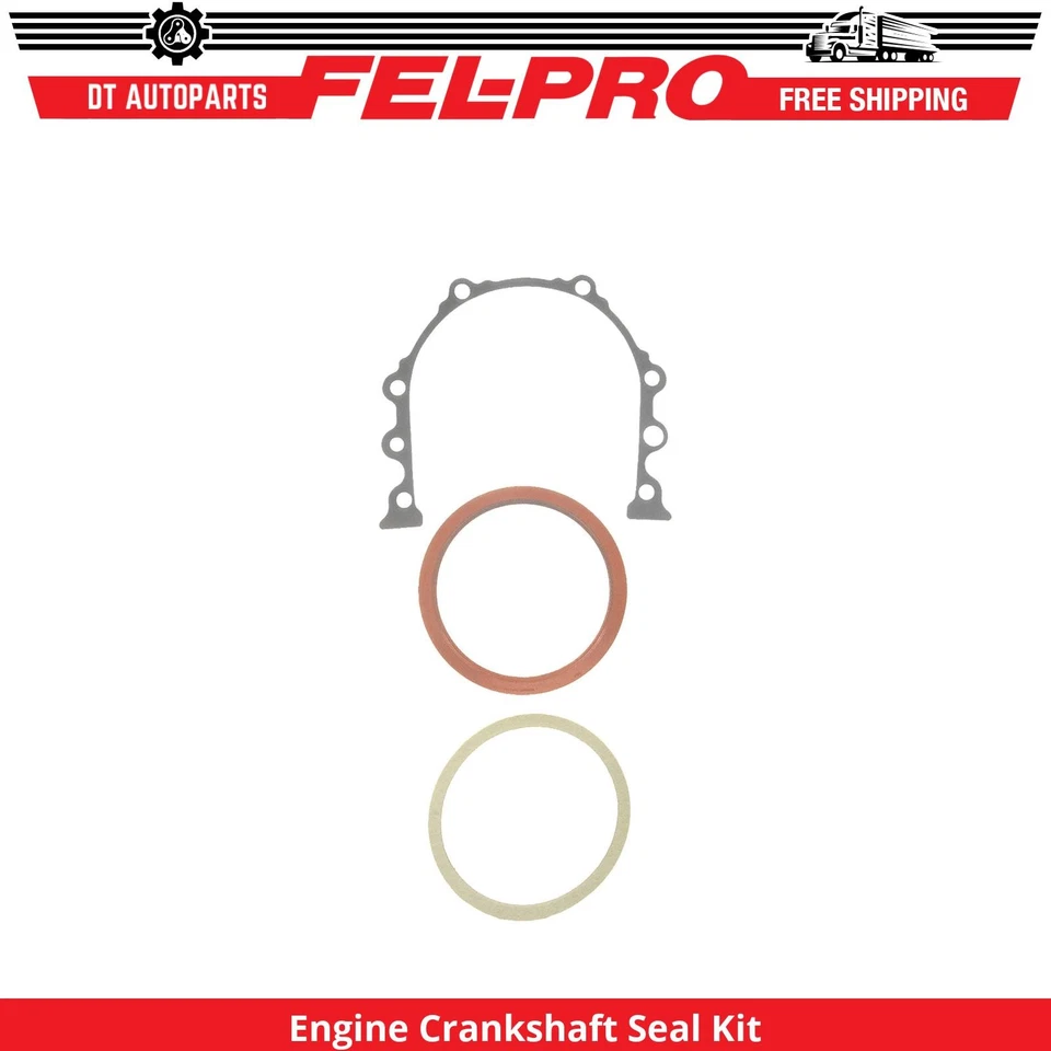 For 1975-1989 Volvo 244 Engine Crankshaft Seal Kit Rear Fel-Pro 1976 1977 1978 - Image 1 of 1