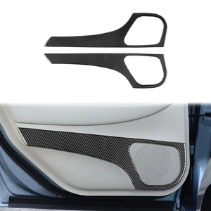 For Infiniti Q50 2014-2020 Real Carbon Fiber Rear Door Speaker Frame Cover Trim - Picture 1 of 11