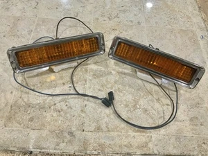 1976 1977 1978 CADILLAC ELDORADO BUMPER MARKER SIGNAL LIGHT Left And Right - Picture 1 of 7