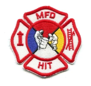 PATCH WISCONSIN MADISON FIRE DEPARTMENT HAZARDOUS INCIDENT TEAM HIT HAZMAT OLD - Picture 1 of 1