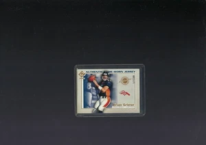 2002 PRIVATE STOCK GAME USED JERSEY LOGO BRIAN GRIESE /28 BRONCOS SP RARE - Picture 1 of 2