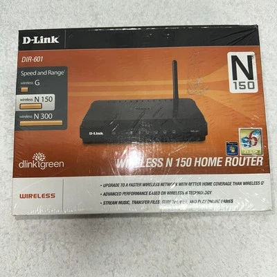 D-Link N 150 Home 150 Mbps 4-Port DIR-601 Wireless N Router Brand New Sealed - Image 1 of 4