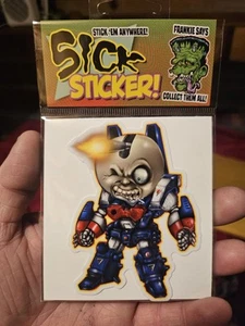 Garbage Pail Kids Sick Stickers of Roy Bot with Floydman Summer Autograph. - Picture 1 of 5