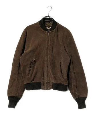 Schott                    suede bomber jacket brown 5232 - Image 1 of 4