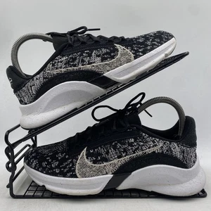 Nike SuperRep Go 3 Flyknit Black White Trainers Size UK 4.5 Womens Gym Running - Picture 1 of 8