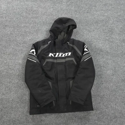 Klim 夹克青少年大号黑色 Kaos Gore Tex 绝缘雪地摩托车户外 — 第 1/4 张图片