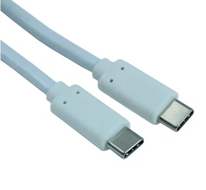 6 Fuß USB 3.2 Gen 1 Typ-C Stecker auf Typ-C Stecker Kabel 5 Gbps weiß - Bild 1 von 1