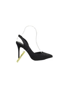 Office Women's Heels UK 4.5 Black Animal Print 100% Other Mule - Picture 1 of 8