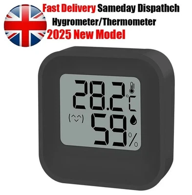 Digital LCD Thermometer Hygrometer Sensor Humidity Temperature Meter Room Indoor - Image 1 of 4