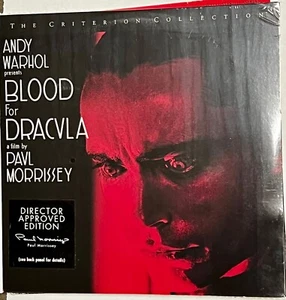 BLOOD FOR DRACULA Laserdisc LD [CC1439L] Andy Warhol Criterion Collection #287 - Picture 1 of 2