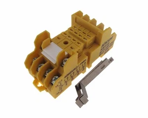 HQ KACON Power Relay socket KMY4S For HH54P Relay Din Rail Mounting - Yellow - Imagen 1 de 1
