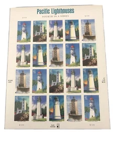 US: 2006 PACIFIC LIGHTHOUSES; Complete Sheet Sc 4146-50; 41 Cents Values(GB1) - Picture 1 of 2