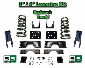 Kit de bobinas abatibles de caída de 3/4" + muesca en C para 02 - 08 Dodge Ram 1500 V8 2WD - Imagen 1 de 1