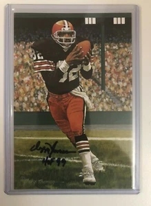 Ozzie Newsome Signed 1999 Goal Line Art Card Autograph Auto Signed Browns HOF - Picture 1 of 3