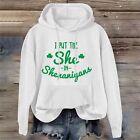 I Put The She In Shenanigans Women's Sweatshirt Long Sleeve O Neck Pullover Top
