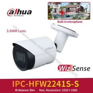 Cámara IP de 2 MP MICRÓFONO PoE IR30m SMD Plus IVS IP67 WDR IPC-HFW2241S-S 3,6 MM - Imagen 1 de 4
