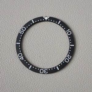 Inserto de bisel negro SKX007 cerámica / plano C3 bajo PIP mate - Imagen 1 de 1