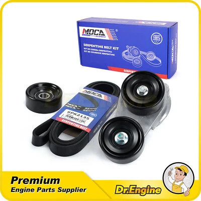 Serpentine Belt Drive Component Kit fit Acura Honda Accord Ridgeline Odyssey  - Image 1 of 4