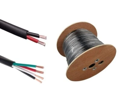 Outdoor Speaker Audio Wire Direct Burial Black 14/2 14/4 16/2 16/4 AWG 250FT LOT - Image 1 of 4