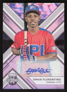 2018 PANINI ELITE EXTRA EDITION OMAR FLORENTINO 119 MINT AUTOGRAPH KANSAS CITY - Picture 1 of 2