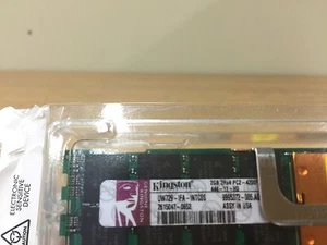 Kingston 2GB 240p PC2-4200 CL4 Fully Buffered ECC DDR2-533 UW729-IFA-INTCOS (X2) - Picture 1 of 3