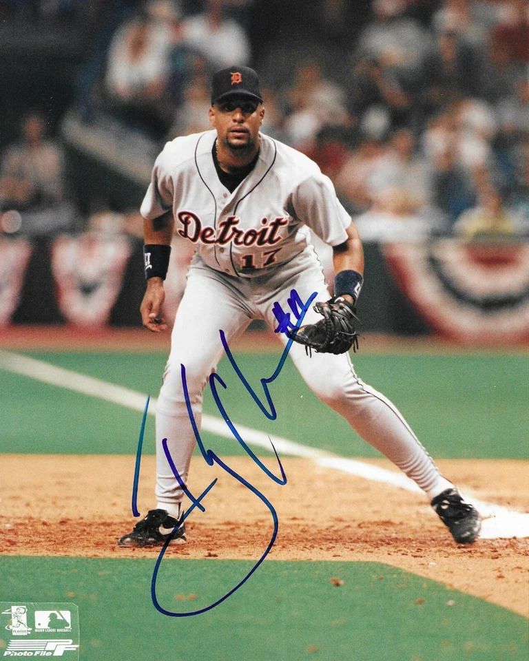Foto de béisbol firmada autografiada por Tony Clark 8 x 10 de los Tigres de Detroit certificado de autenticidad Foto 1 de 1