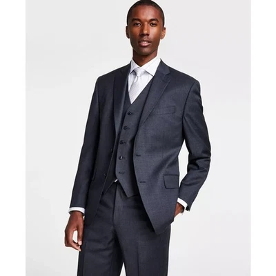 Blazer Traje Michael Kors Para Hombre Gris Mezcla Lana Kaplan Ajuste Clásico Talla 46R Foto 1 de 4