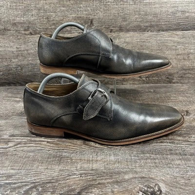 Туфли мужские Florsheim Sabato 9,5 серые монах ремень платье официальный кожаный простой носок - Изображение 1 из 4