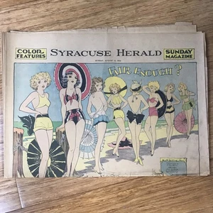 Sunday Magazine Syracuse Herald Newspaper  August 12, 1934 - Picture 1 of 6